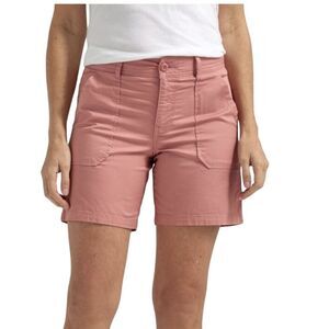 Lee Peach Orange Comfort Waist Shorts 8 Med